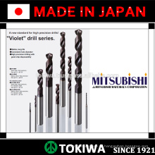 Broca altamente eficiente com longa vida útil. Fabricado pela Mitsubishi Materials & Kyocera. Feito no Japão (broca quadrada)